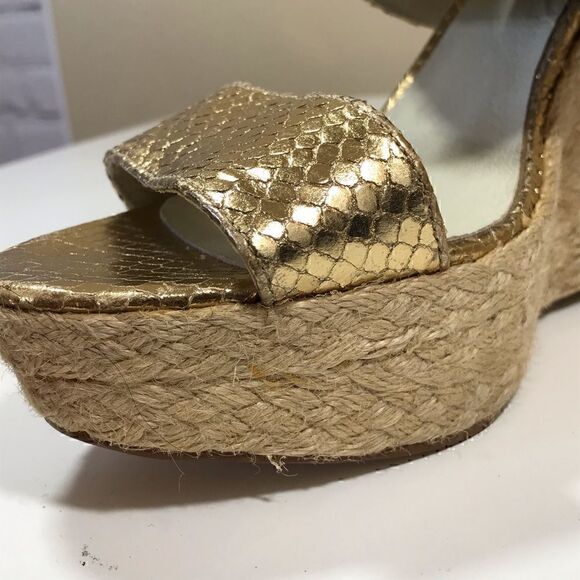 MICHAEL KORS Lynn Ankle Strap Wedge Espadrille 9.5 - Picture 12 of 16